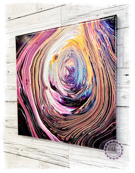 Fluid Art Canvases (30x30cm) "Fairy Hollow"