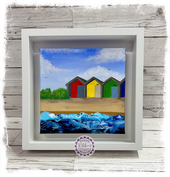 Framed NE Art - Blyth Beach Huts