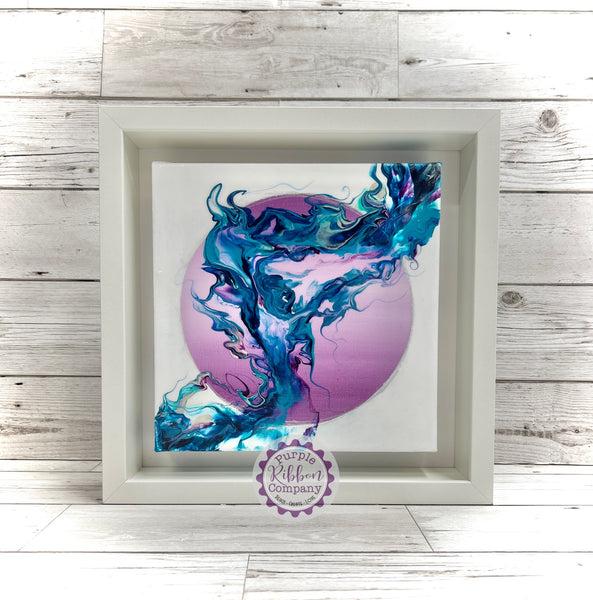 Framed Fluid Art - Nebula