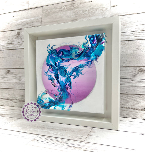 Framed Fluid Art - Nebula