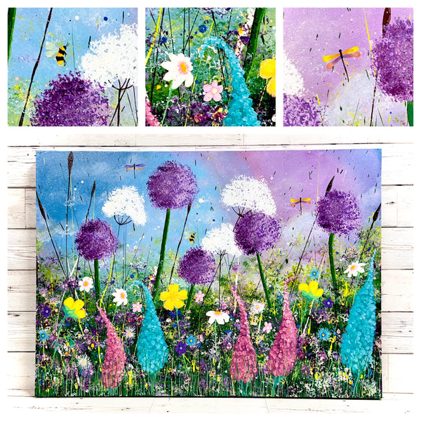 Wildflower Paintings Canvas (70x50cm) - Option 6