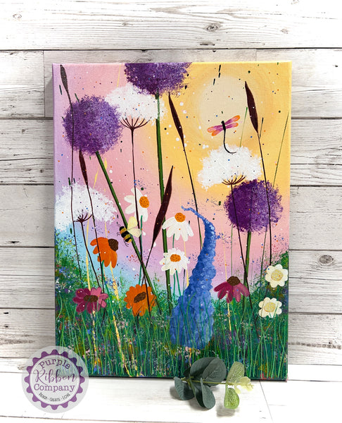 Wildflower Paintings Canvas (30x40cm) - Option 1