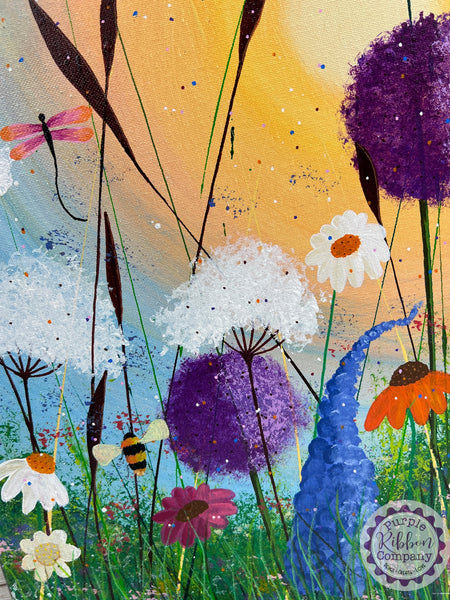 Wildflower Paintings Canvas (30x40cm) - Option 3