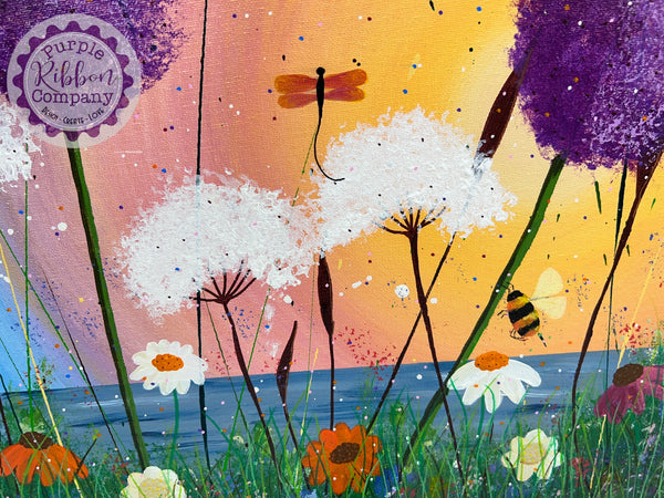Wildflower Paintings Canvas (40x30cm) - Option 5