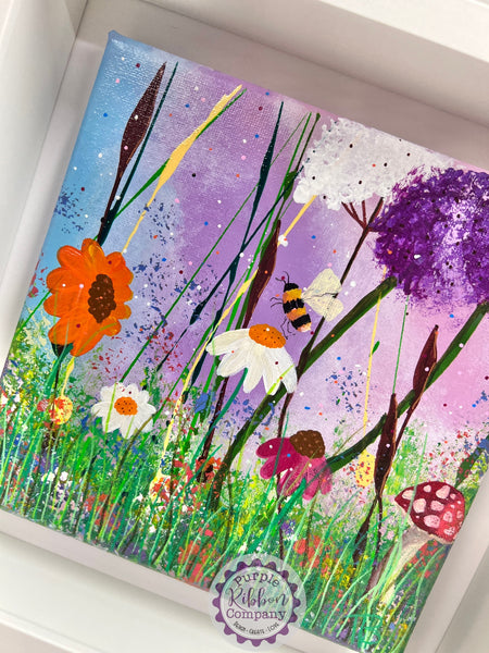 Framed Wildflower Paintings - Option 2