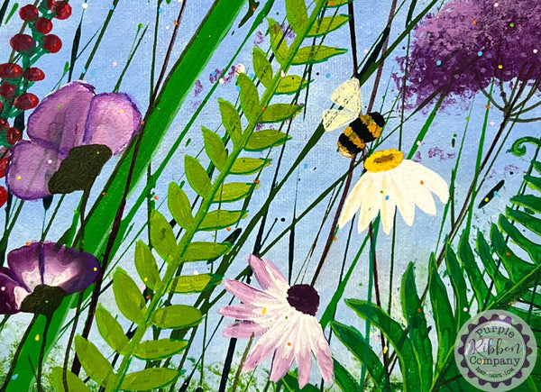 Wildflower Paintings Deep Edge Canvas (50x50cm)