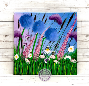 Wildflower Paintings Canvas (40x40cm) - Option 2