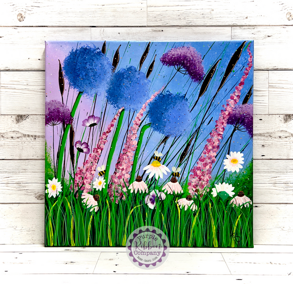 Wildflower Paintings Canvas (40x40cm) - Option 2