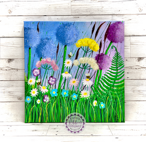 Wildflower Paintings Canvas (40x40cm) - Option 1