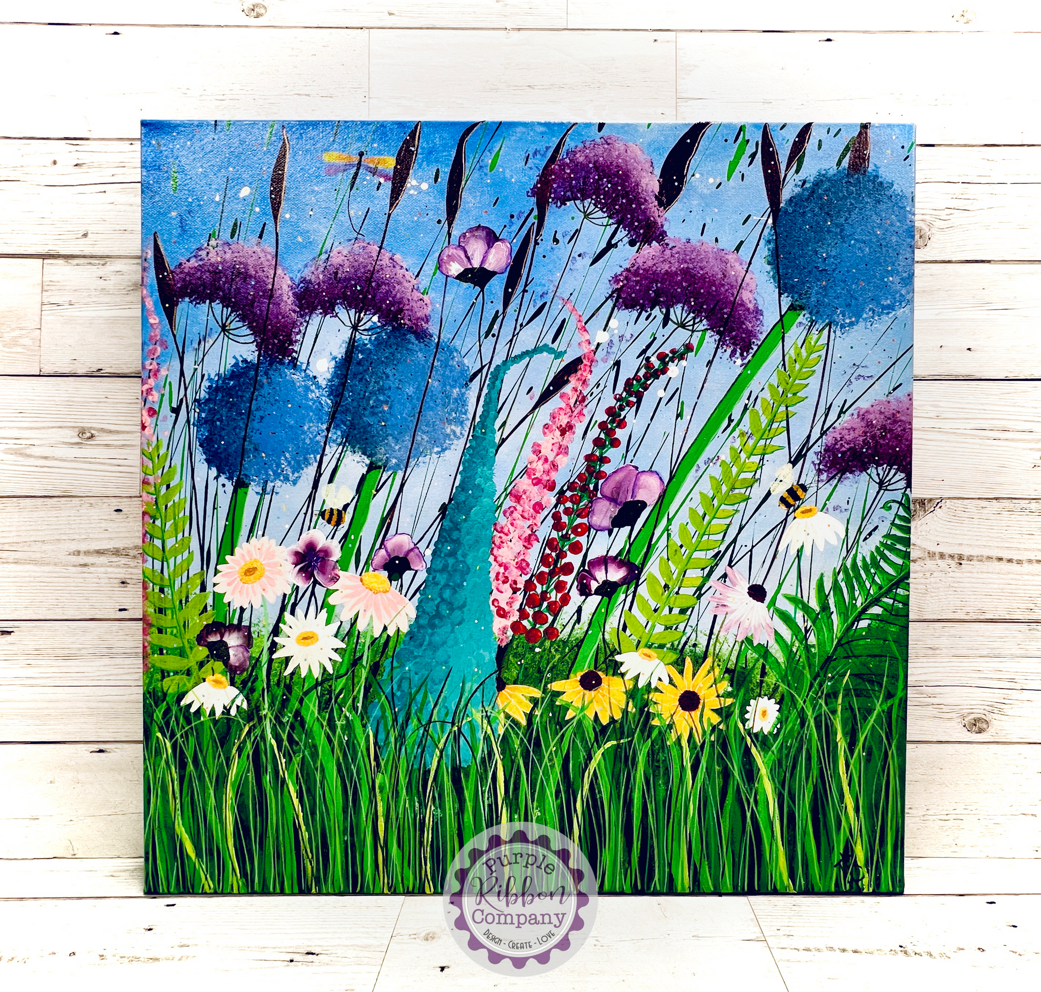 Wildflower Paintings Deep Edge Canvas (50x50cm)