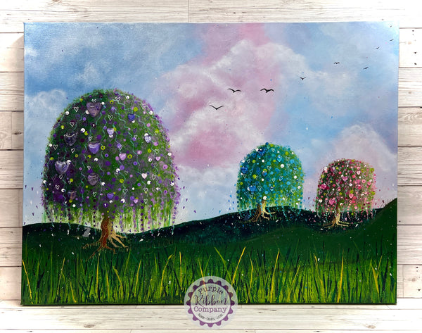 Trees of Love Paintings Deep Edged Canvas (80x60cm)