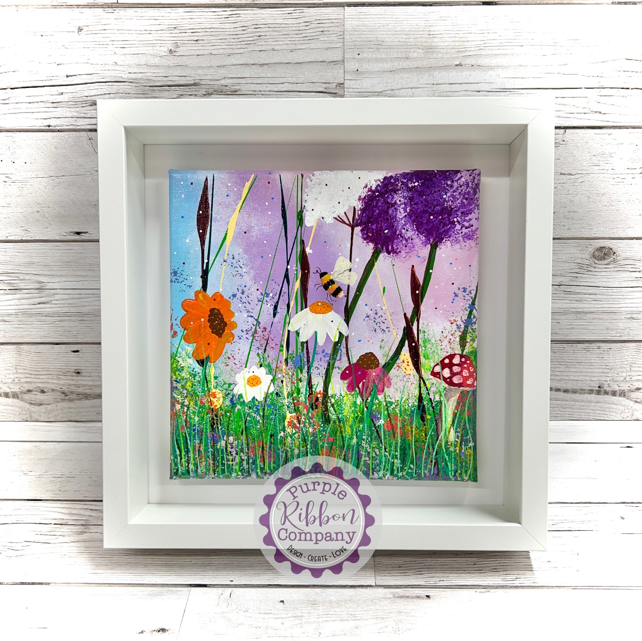 Framed Wildflower Paintings - Option 2