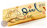 Bamboo Long Sign - Owl you need is love