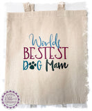 Cotton Tote Bag - Worlds Bestest Dog Mam