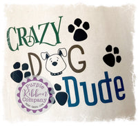 Cotton Tote Bag - Crazy Dog Dude