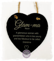 Slate Small Heart - Glam-ma