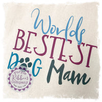 Cotton Tote Bag - Worlds Bestest Dog Mam