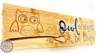 Bamboo Long Sign - Owl always be there