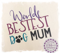 Cotton Tote Bag - Worlds Bestest Dog Mum