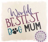 Cotton Tote Bag - Worlds Bestest Dog Mum