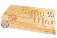 Bamboo Long Sign - Home is where Mam is