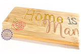 Bamboo Long Sign - Home is where Mam is