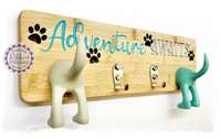 Bamboo Dog Lead Hooks (4 hooks) - Adventure Awaits