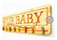 Bamboo Long Sign Photo Display Board - FUR BABY