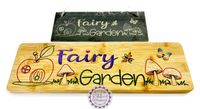 Slate Garden Sign - Fairy Garden