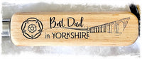 Handheld Bottle Opener - Best Dad in Yorkshire (Yorkshire Rose & Ribblehead Viaduct)