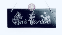 Slate Garden Sign - Herb Garden