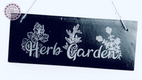 Slate Garden Sign - Herb Garden