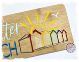 Bamboo Long Sign - Life is better at the beach (Blyth beach huts)