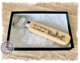 Handheld Bottle Opener - Life is better in Durham (Durham Abbey)