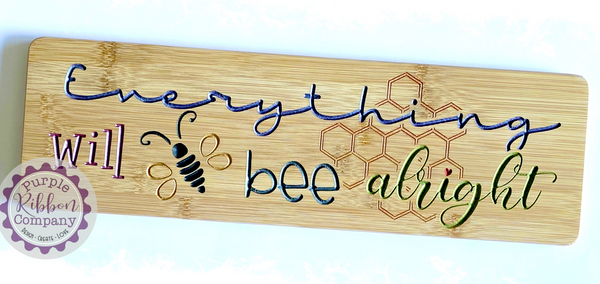 Bamboo Long Sign - Everything will bee alright