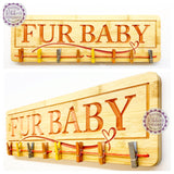 Bamboo Long Sign Photo Display Board - FUR BABY